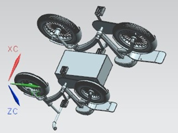 S908-儿童自行车结构设计-双人亲子[含UG三维图]