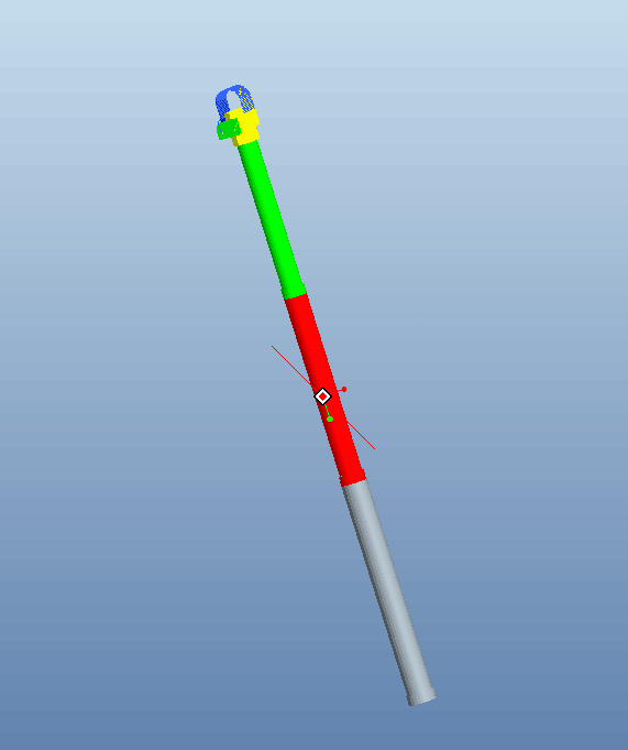 S921-便携式可伸缩油茶果采摘机构设计[含Proe三维图]