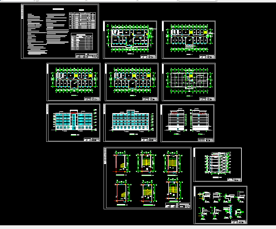 T065-江苏省某公司五层办公楼设计-3100平米