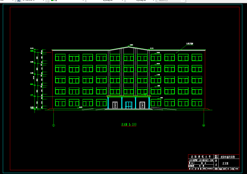 T068-沈阳市某钢框架五层宾馆设计6800平米