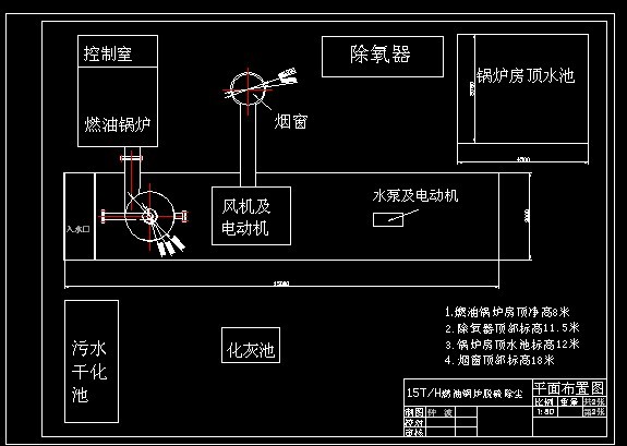 T077-15TH燃油锅炉脱硫除尘工艺设计