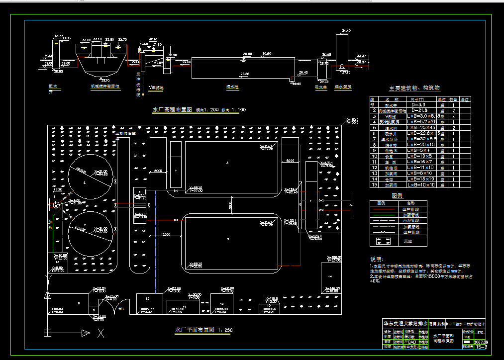 T154-中山市5万吨给水工程扩大初步设计