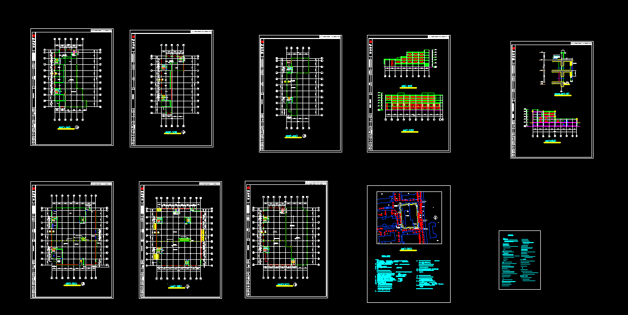 T169-某软件园五层框架办公楼设计-8800平米