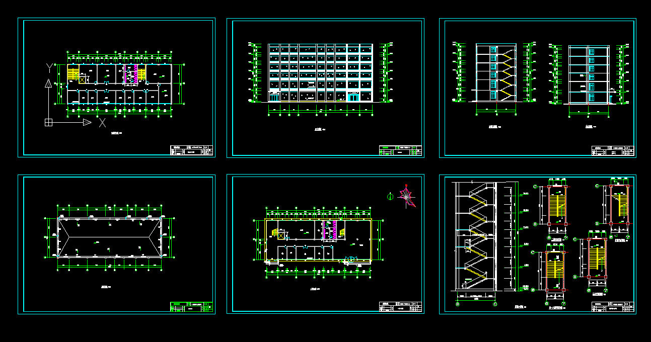 T175-潍坊市某六层框架商贸楼设计4500平米