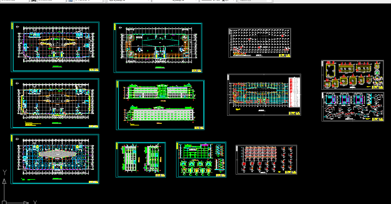 T180-某四层框架大型购物商场设计