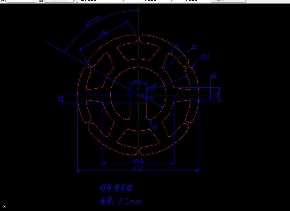 T290-花盘倒装式复合式冲裁模设计