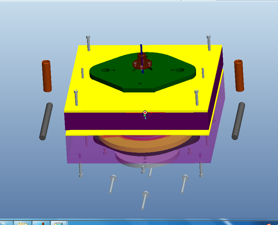T295-电机罩壳复合模具设计与三维造型[含Proe三维图]