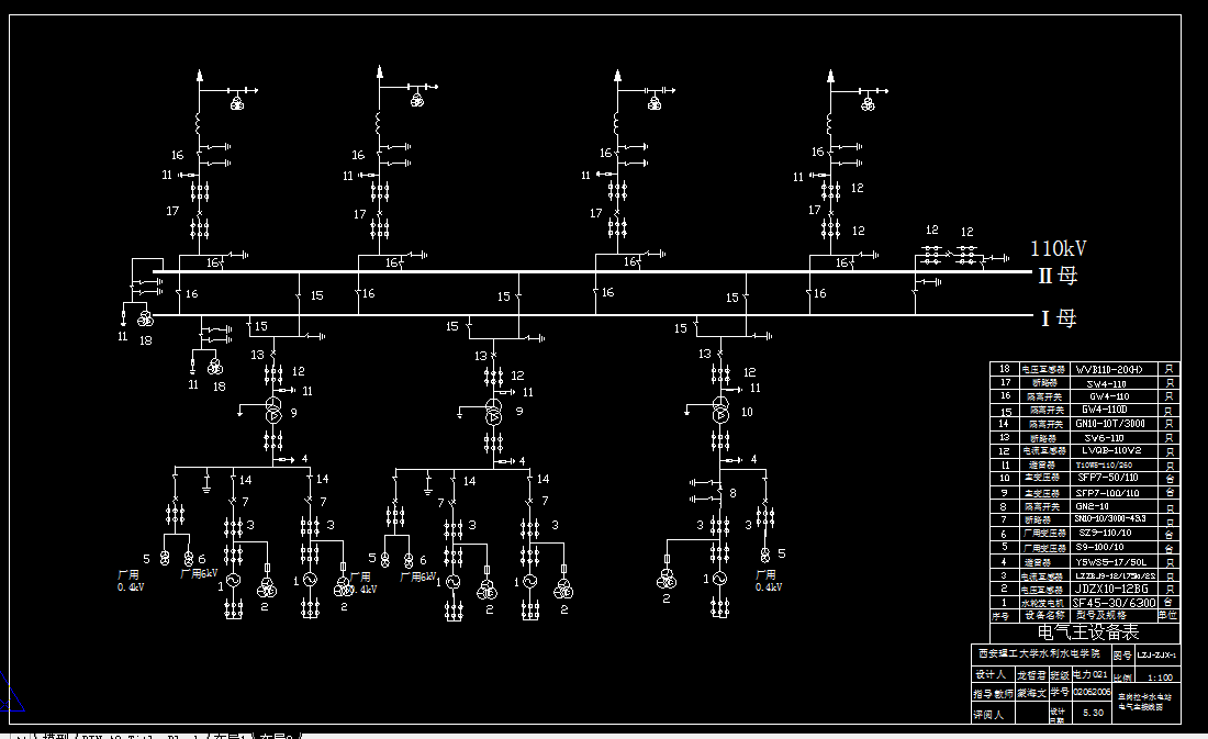 T367-直岗拉卡水电站电气一次及发电机继电保护设计