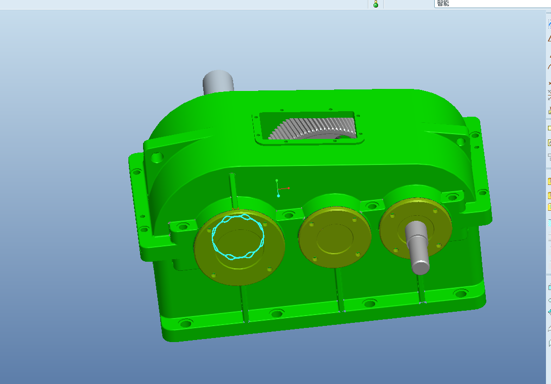 T470-二级减速器三维实体设计[含Proe三维图]
