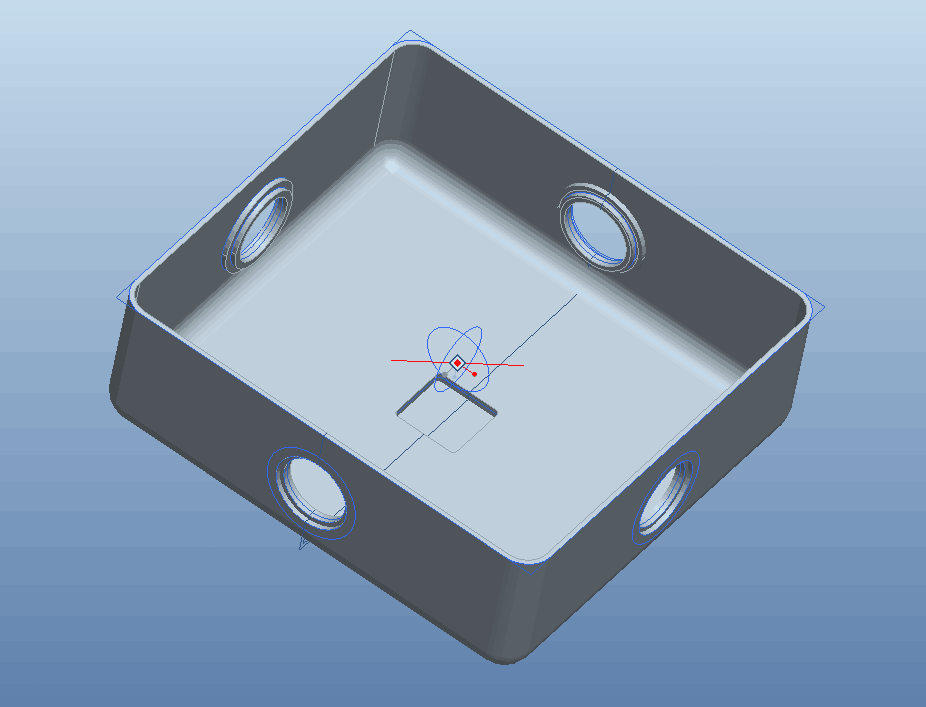 R601-四通方盒注射模具设计[含Proe三维图]