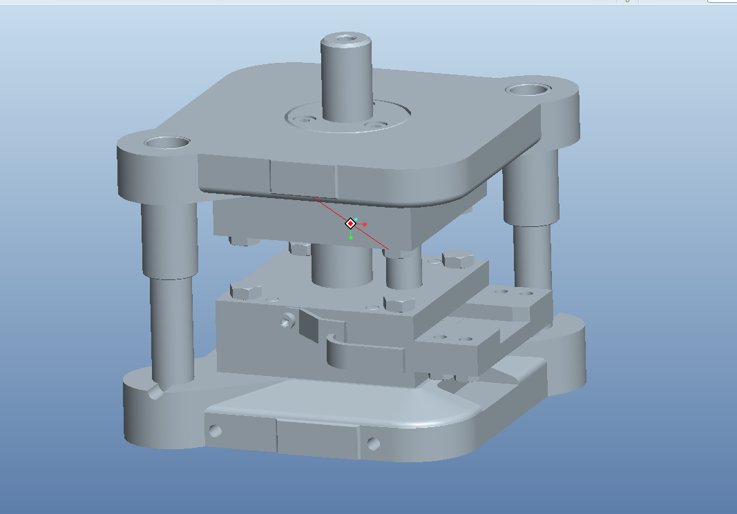 T504冲压模具课程设计-垫片冲孔落料模具设计-外径37[含Proe三维图]
