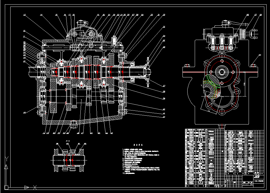 T614-CA5-38汽车变速器的设计