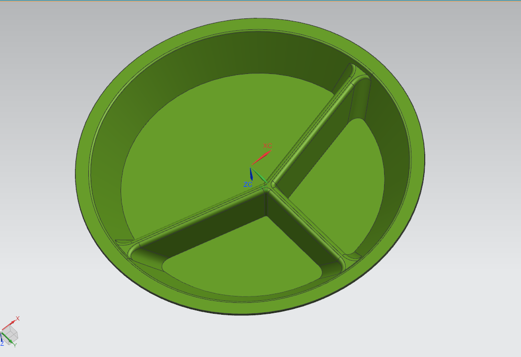 N261-三格盘子注塑模具设计[含UG三维图]