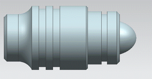 SC409-椭圆头轴零件数控车削工艺分析与编程UG三维[长95]