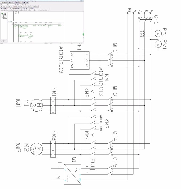 DY637-基于三菱PLC矿井通风机控制系统的设计