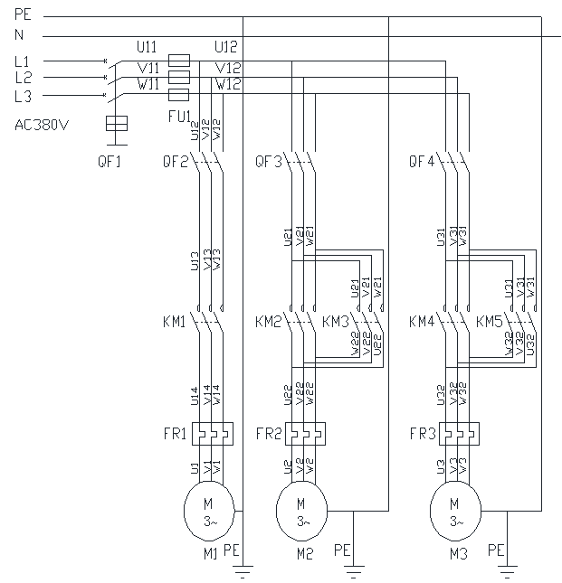 DY696-继电器-接触器控制机场行李处理电气控制系统设计
