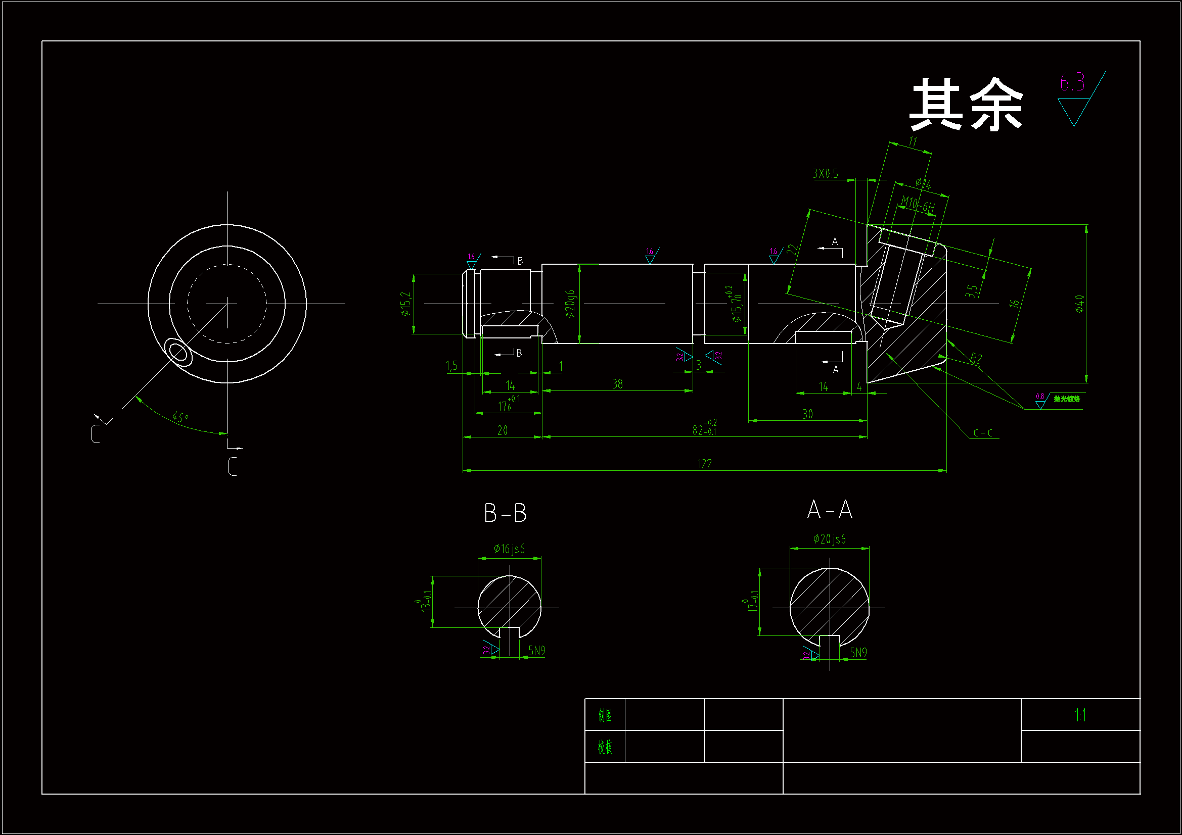 SC188-CA6140车床手柄数控编程工艺分析设计