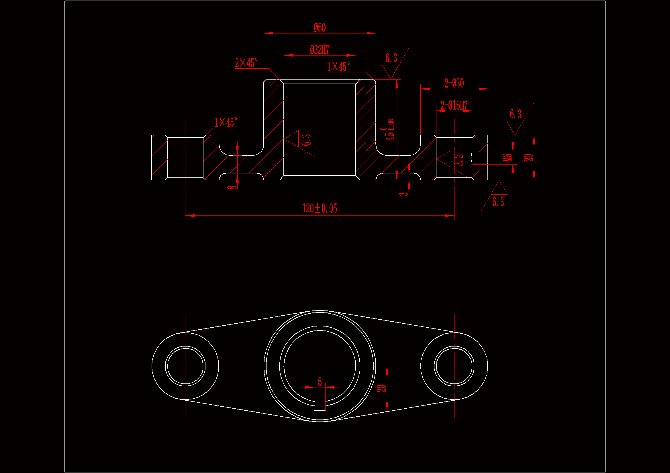 JJ064-连杆的工艺规程及钻M6孔的夹具设计【中心距120】