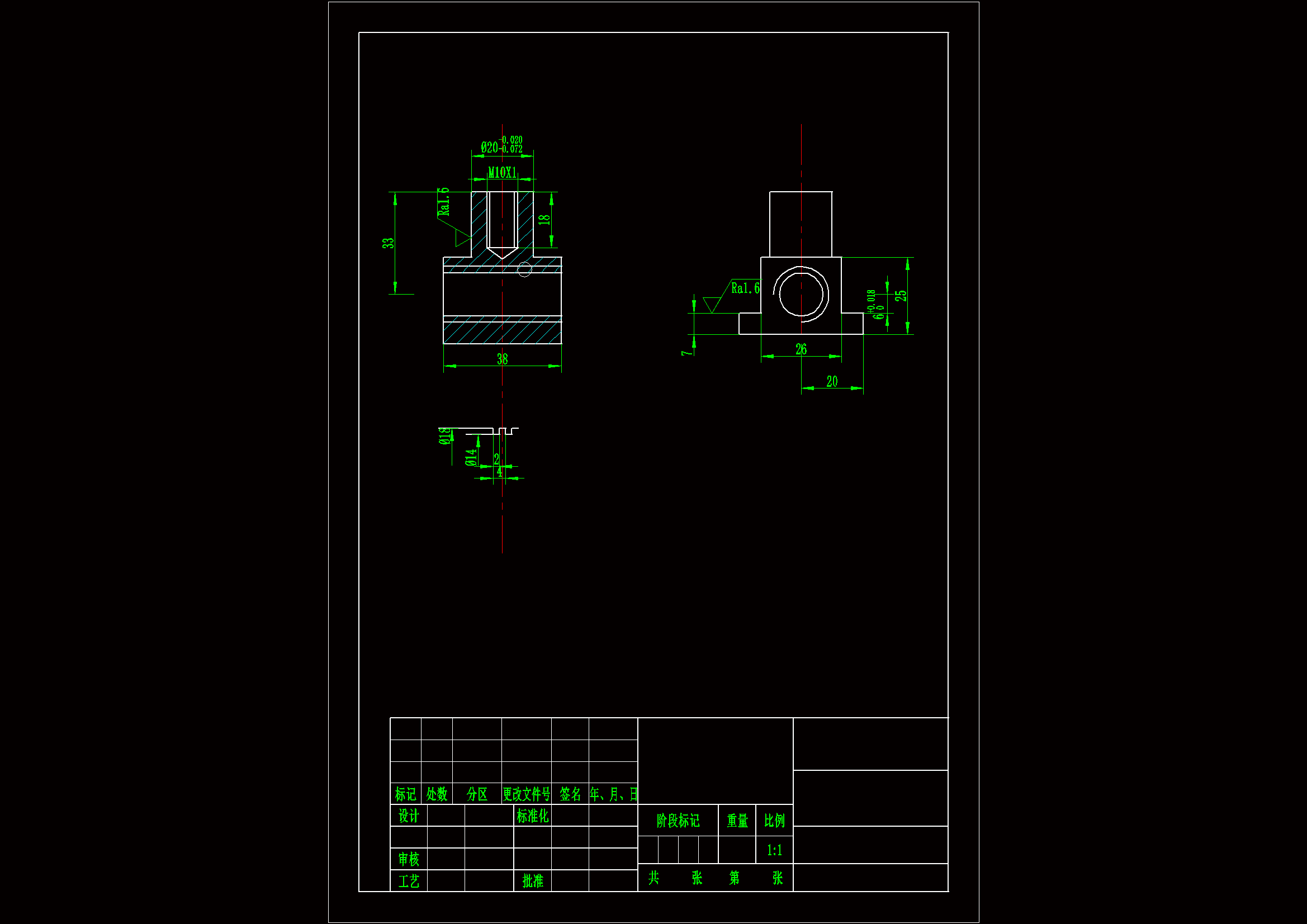 JJ749-千斤顶螺母块加工工艺规程及钻M10螺纹孔夹具设计