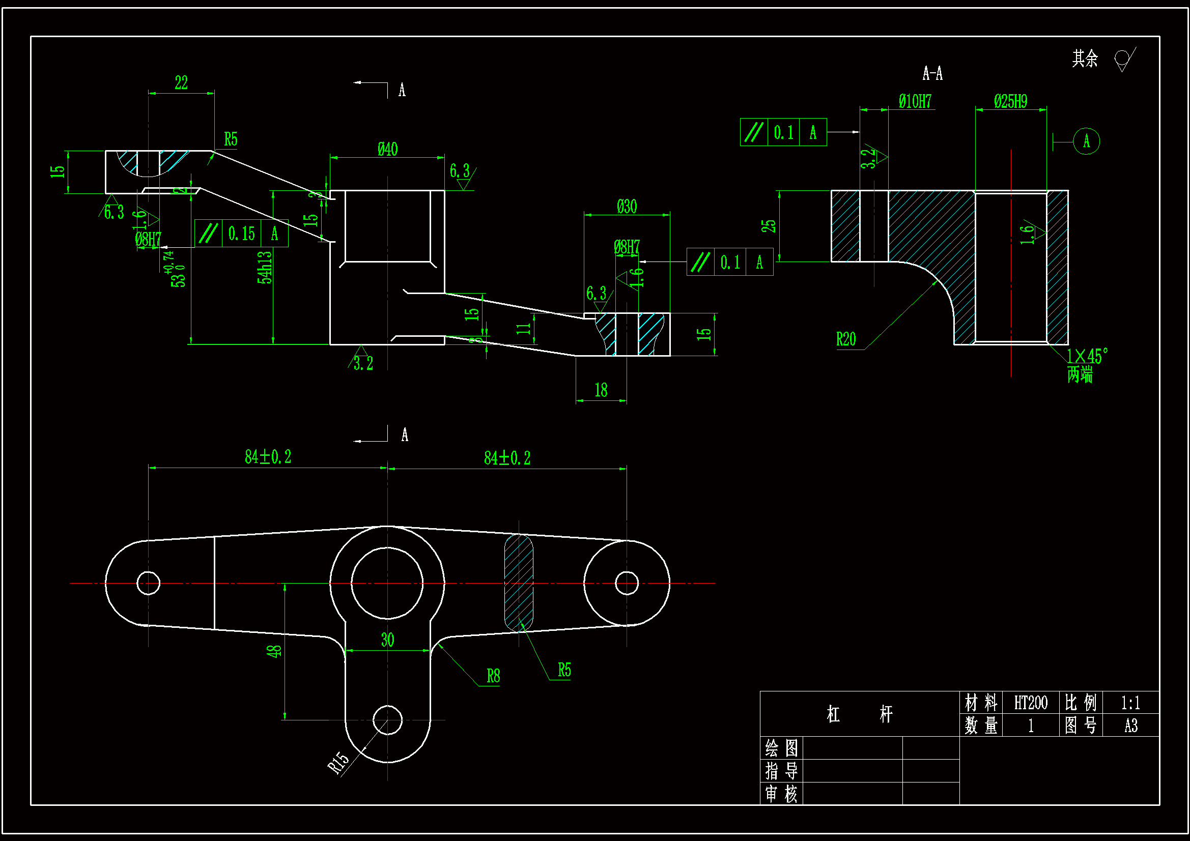 K1826-铣床等臂杠杆加工工艺和铣尺寸15下端面夹具设计