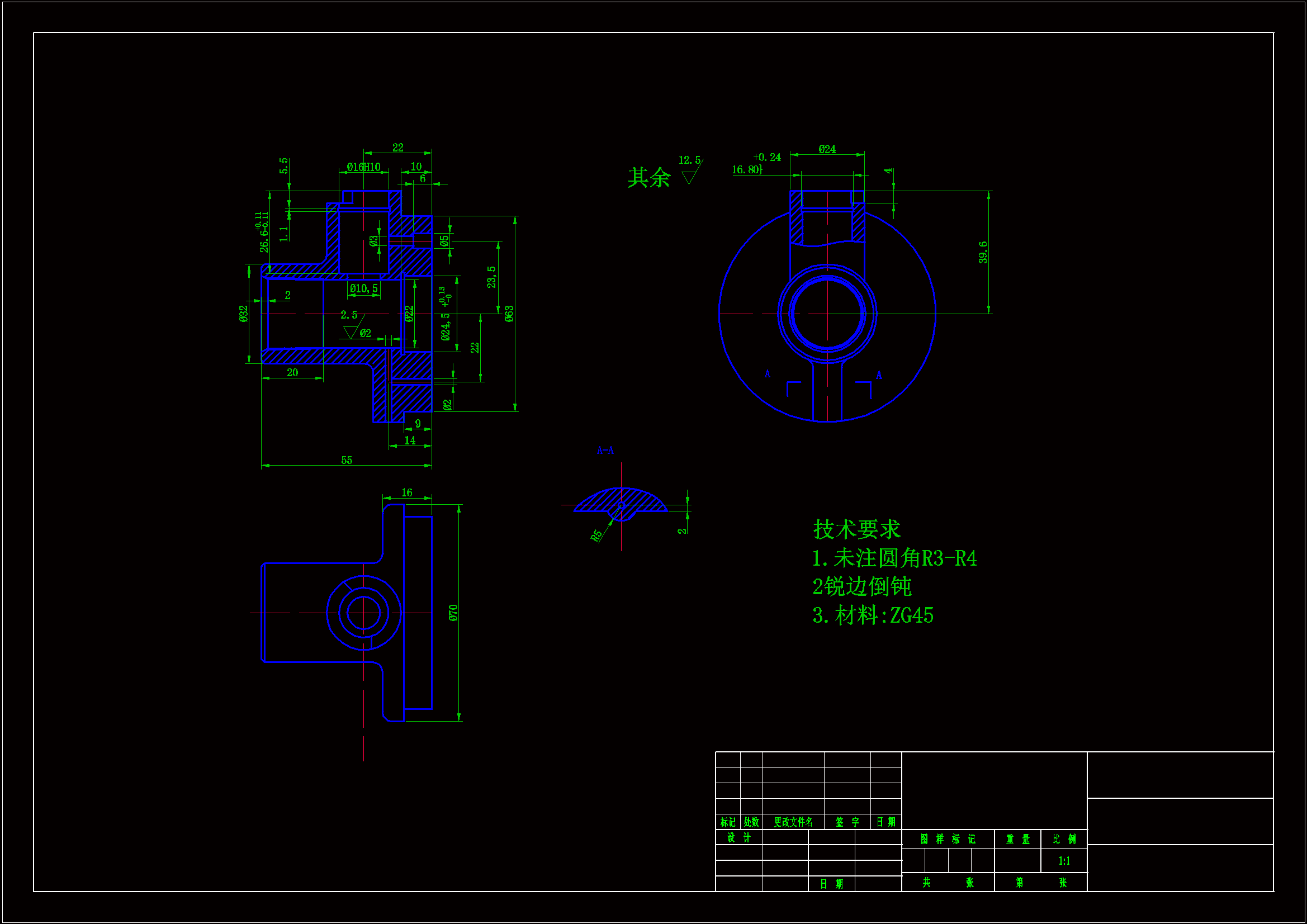 K1074-油阀座加工工艺及钻Φ10.5孔，扩Φ16孔夹具设计