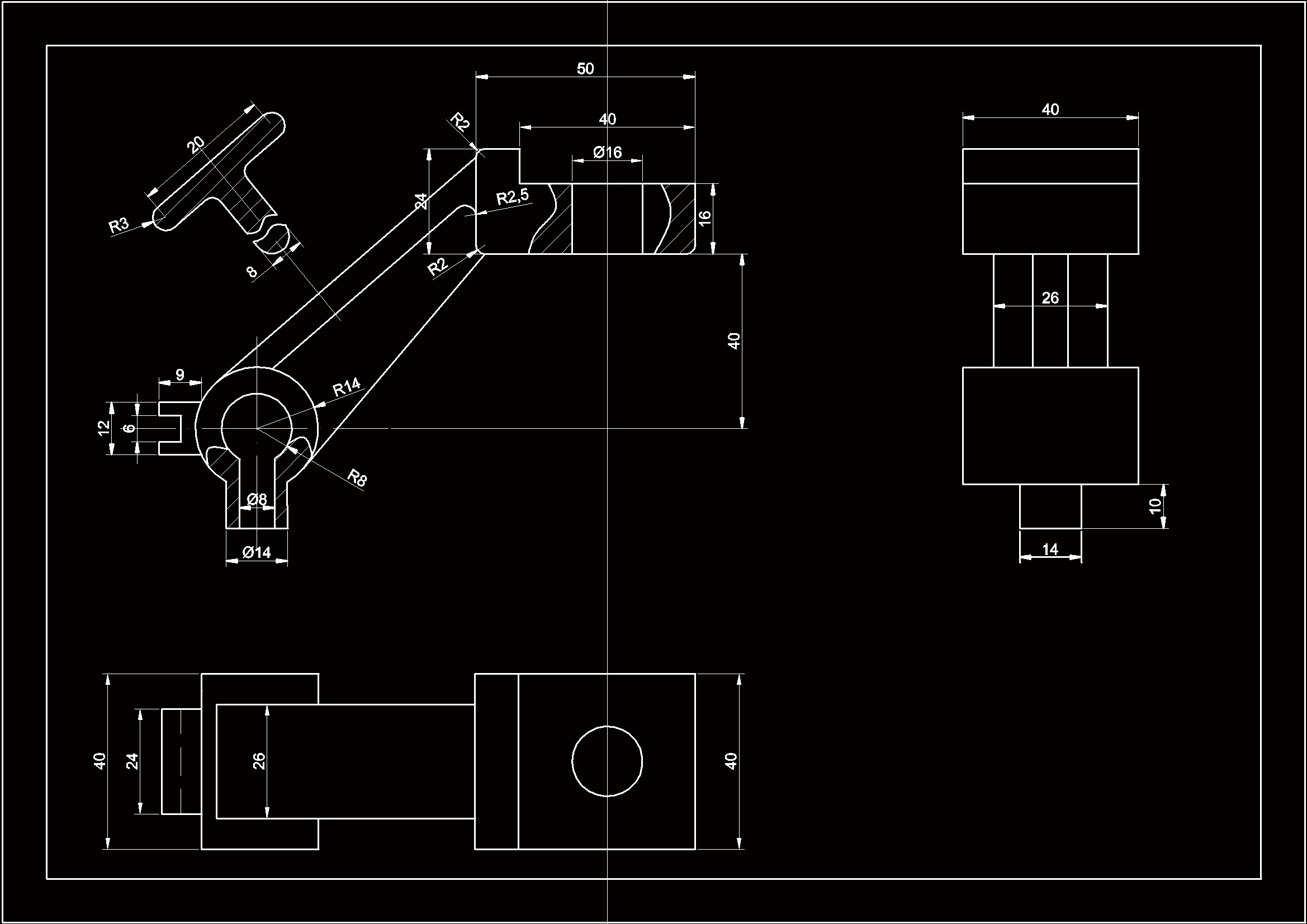 JJ145-支架机械加工工艺规程及钻Φ8孔夹具设计