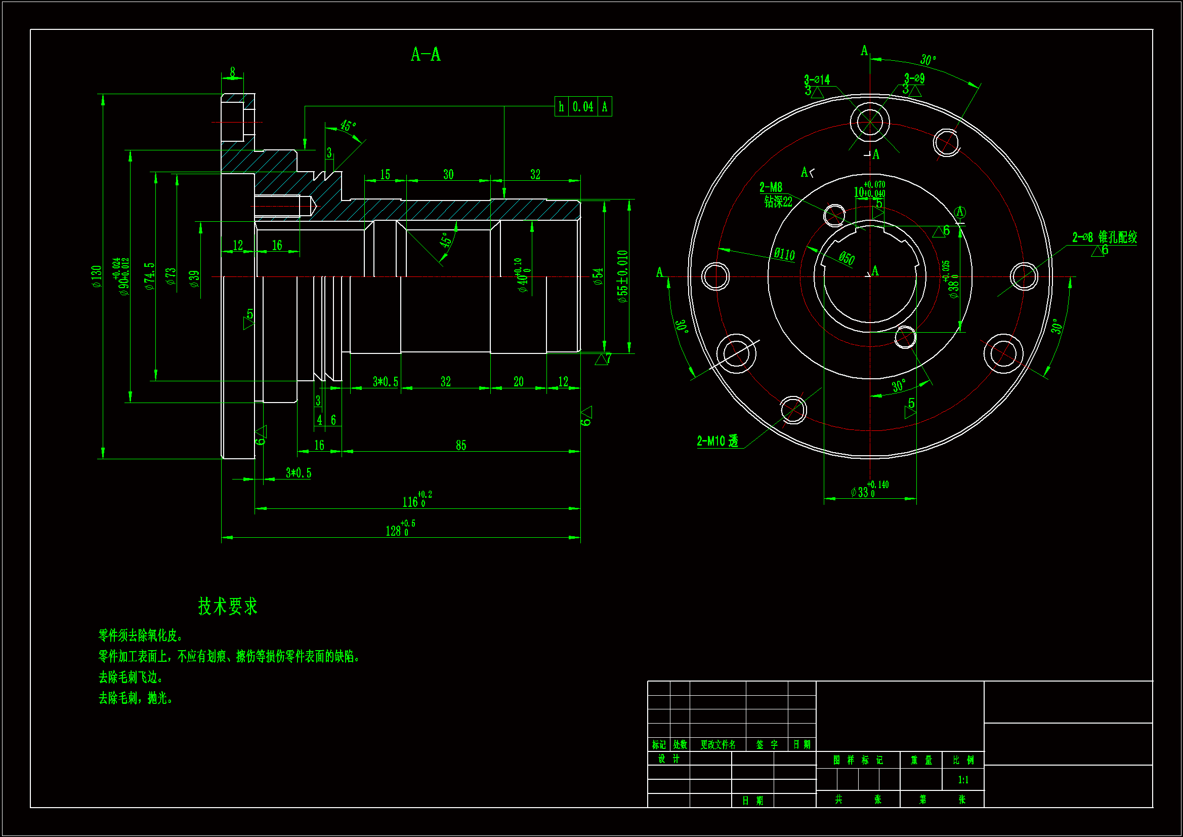 JJ960-CA6140皮带轮座工艺规程及钻3-Φ9孔锪孔Φ14夹具设计