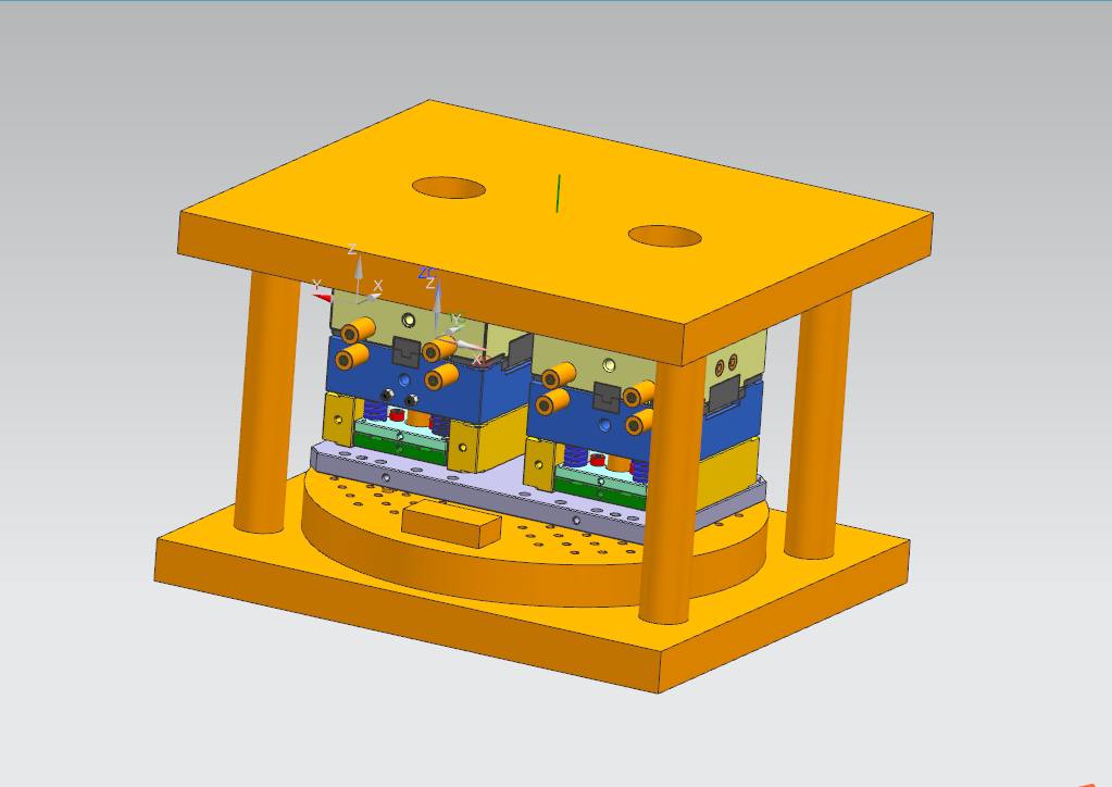 N295-汽车SOS按键帽双色双色分体式注塑模具设计[含UG三维图]