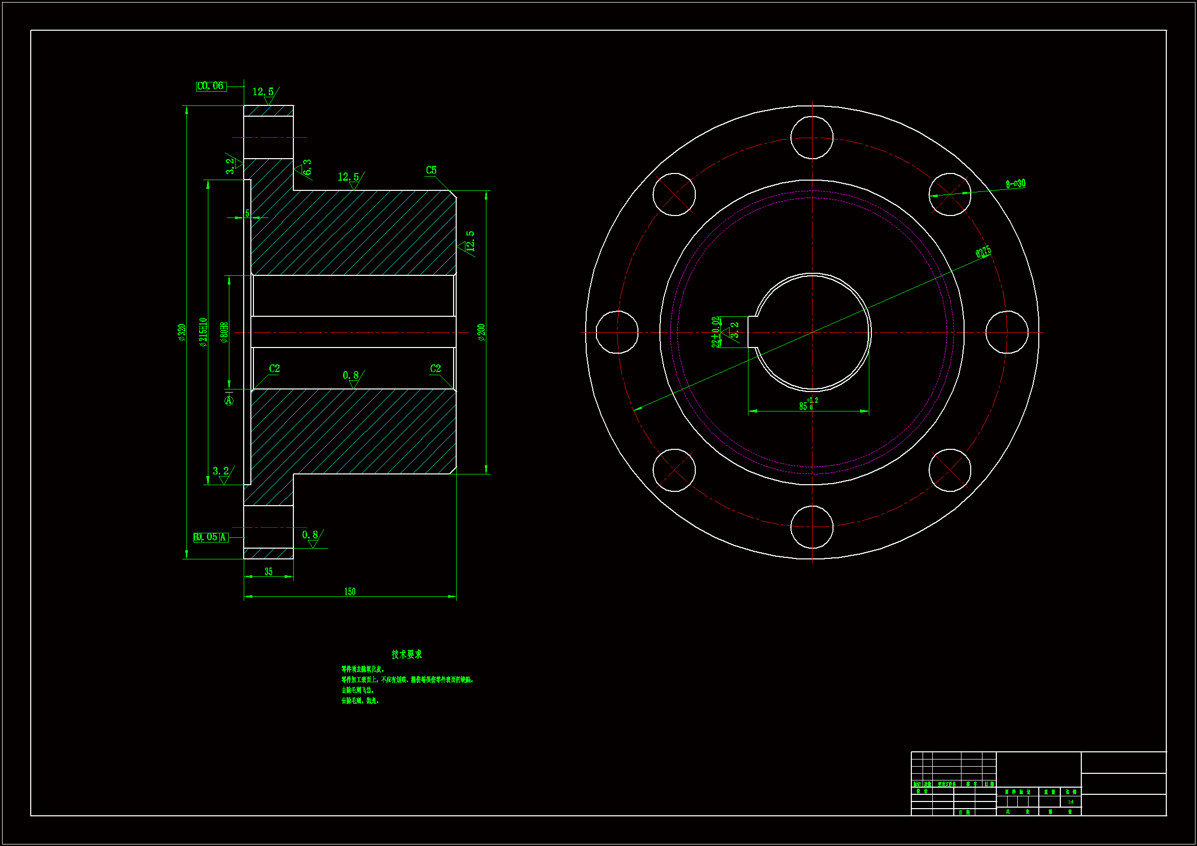 JJ280-右半轴器的工艺规程及钻8-Φ30孔夹具设计