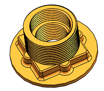 JJ1194-螺纹管接头的注塑模具设计-自动脱螺纹[含UG三维图及模流分析]