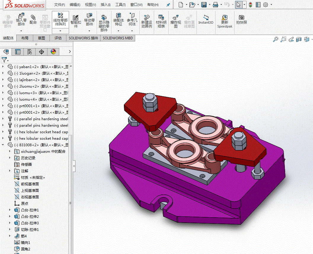 K1037-CA6140车床拨叉[831008]工艺及铣断夹具设计[铣断2双]【含SW三维图】