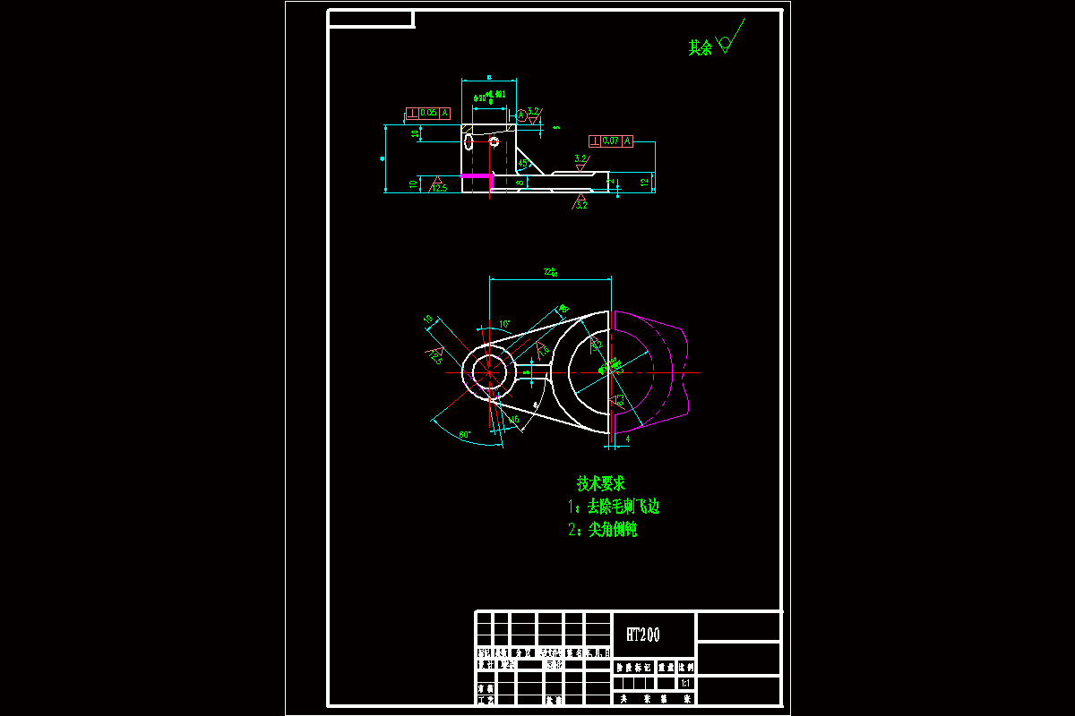 JJ1001-CA6140车床拨叉[831008]工艺及铣47度斜面宽10mm夹具设计[双件]