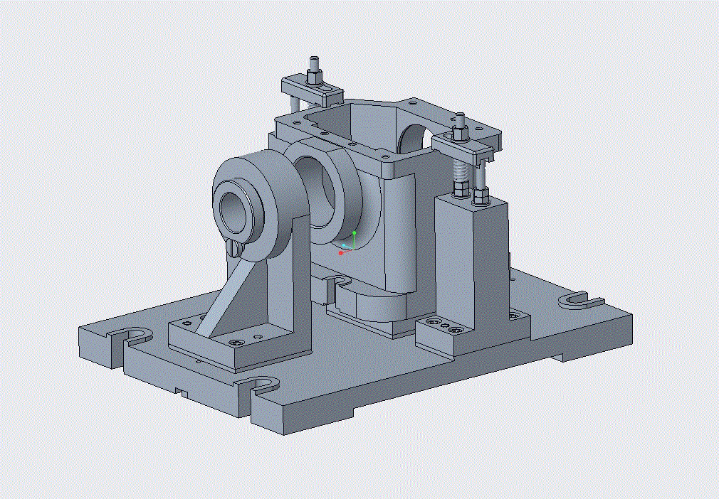 JJ1398-齿轮箱体加工工艺及镗Ф80H7孔夹具设计[含Proe三维图]