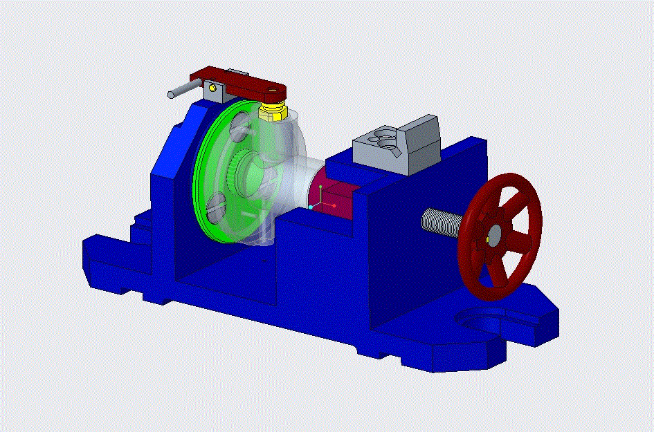 K1588-油阀座加工工艺及铣135度缺口夹具设计[含Proe三维图]