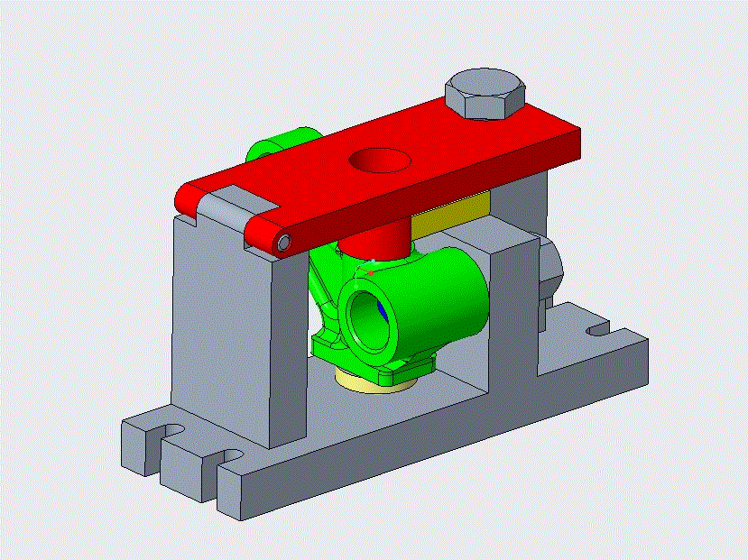 JJ1487-气门摇臂轴支座加工工艺及粗钻φ12孔夹具设计[含Proe三维图]