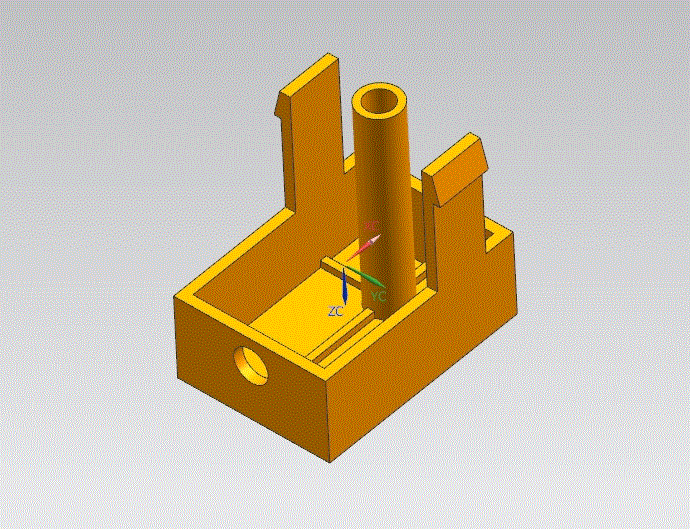 JJ1721-电源按钮注塑模具设计-滑块抽芯[含UG三维图]