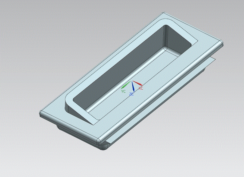JJ1722-洗衣机把手注塑模具设计-滑块抽芯[含UG三维图]