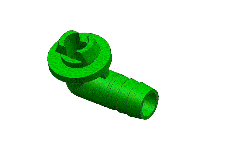 Z534-水管接头注塑模具设计-侧抽芯含模流[含UG三维图]