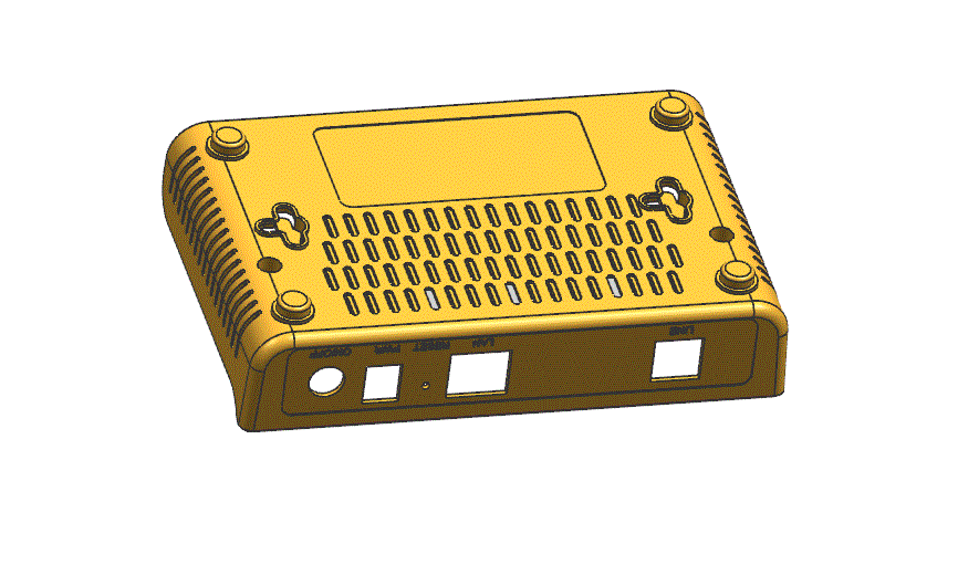 JJ1737-路由器底盖外壳注塑模具设计-侧抽芯[含UG三维图]