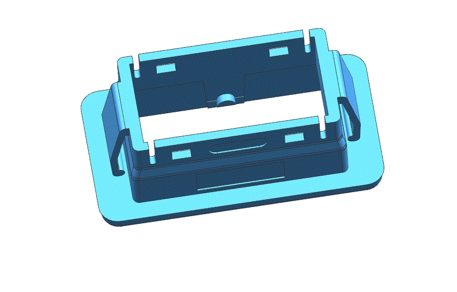 JJ1745-后车窗按钮底座注塑模具设计-侧抽芯[含UG三维图]