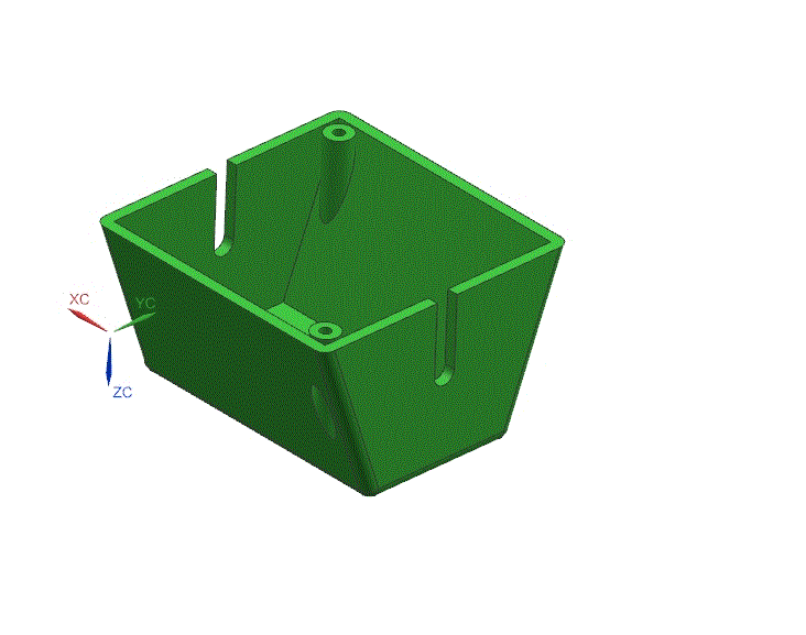 JJ1772-梯形塑料箱体注塑模具设计-侧抽芯含模流[含UG三维图]