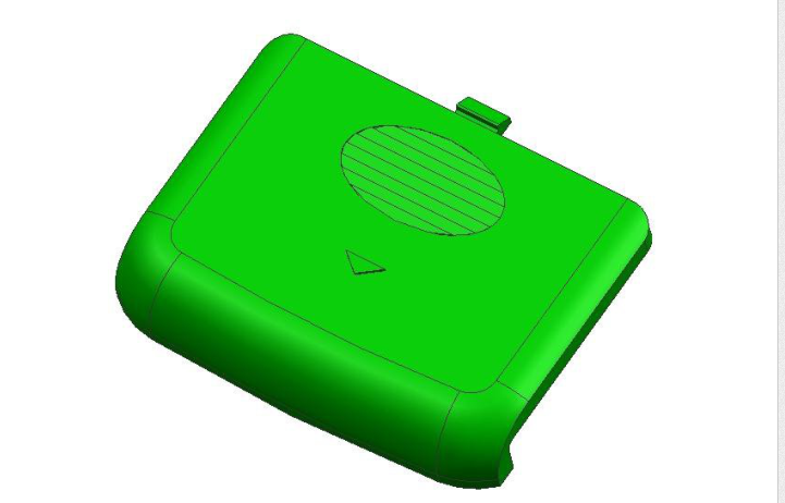 N886-电池盒后盖塑料模具设计-斜顶抽芯[含Proe三维图]