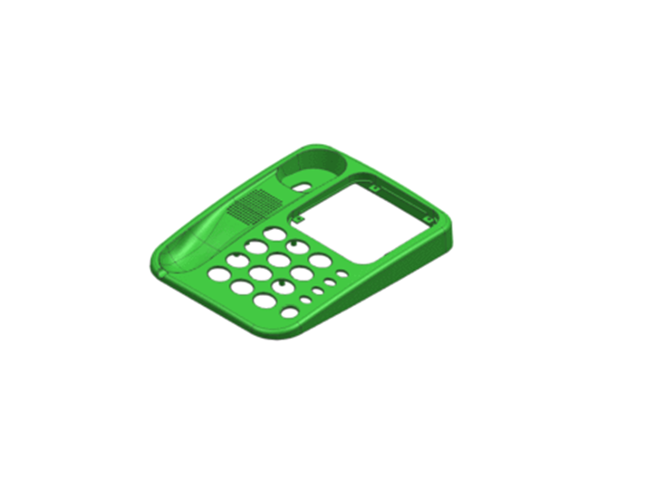 JJ1802-固定电话机机座面板上壳注塑模具设计-斜顶抽芯[含UG三维图]