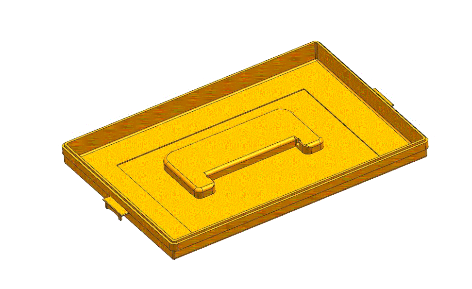 JJ1851-整理箱上盖的注塑模具设计[含UG三维图及模流]