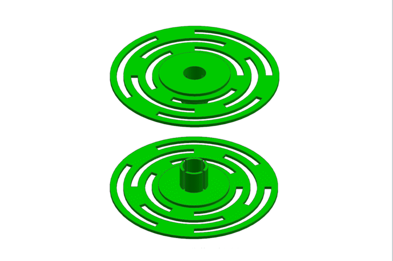 N694-一个薄圆盘注塑模具设计[含UG三维图]