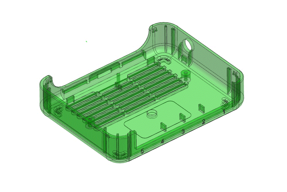JJ1872-机顶盒盖路由器塑料后罩的注塑模具设计-滑块抽芯[[含UG三维图]