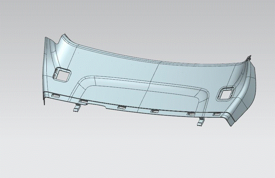 JJ1888-汽车尾门护板注塑模具设计[含UG三维图]
