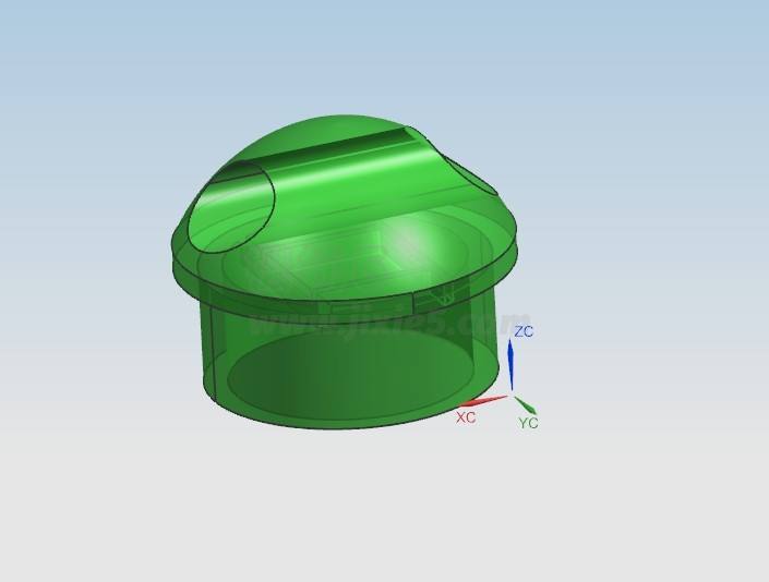 JJ1889-牙刷保护管顶盖注塑模具设计[含UG三维图]