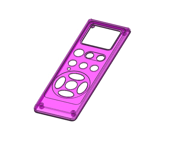 JJ1909-空调遥控器前盖面板注塑模具设计[含UG三维图]