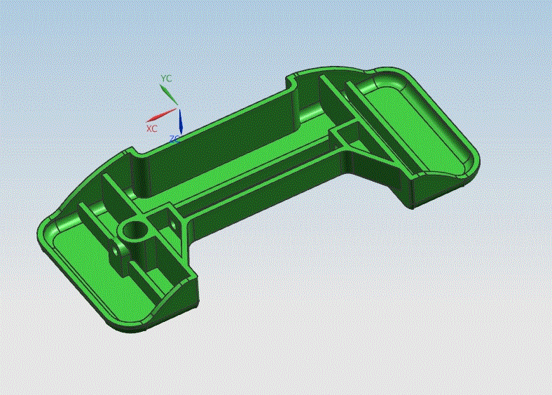 JJ1911-江淮客车6668G座椅扶手支板注射模具设计-滑块抽芯[含UG三维图]